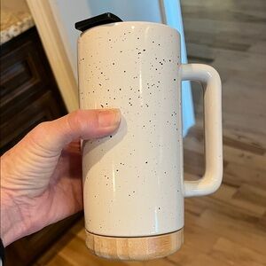 Crofton Speckled Ceramic Travel Mug with Handle